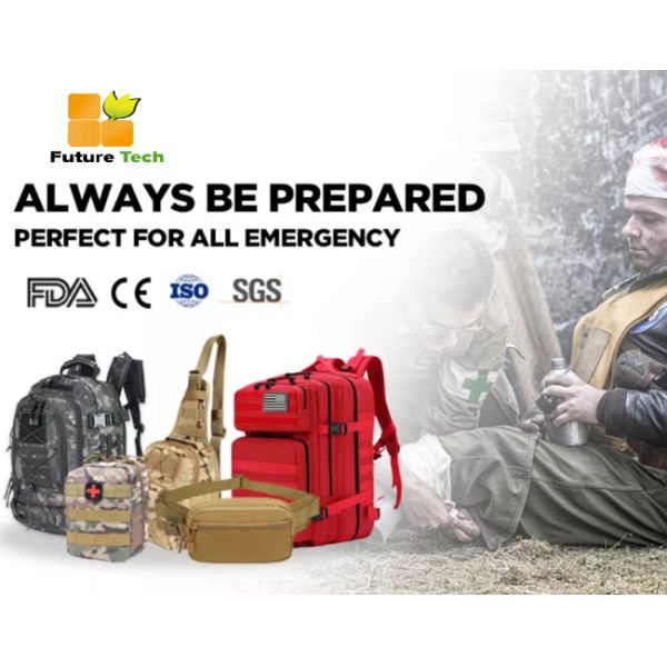Бортовой аптечки рюкзака ткани ISO13485 аварийный комплект аварийной Оксфорда на открытом воздухе располагаясь лагерем
