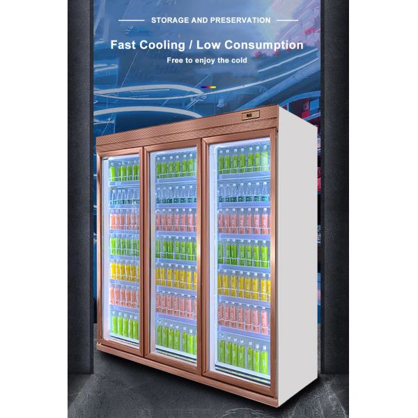 Охладитель дисплея напитка молока воздушного охлаждения цены по прейскуранту завода-изготовителя для магазина розничной торговли