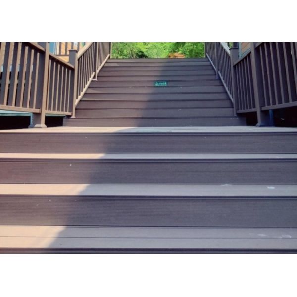 140*23mm Weatherproof WPC Decking Panel Co Extruded UV Resistant