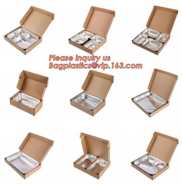 Free Sample, tin storage, Take Out Disposable Food Packaging Airline Foil Container, Compartment Takeaway Box