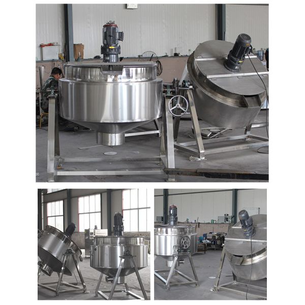 Large Hotels Hygienic 500L Electric Heating Jacketed Kettle