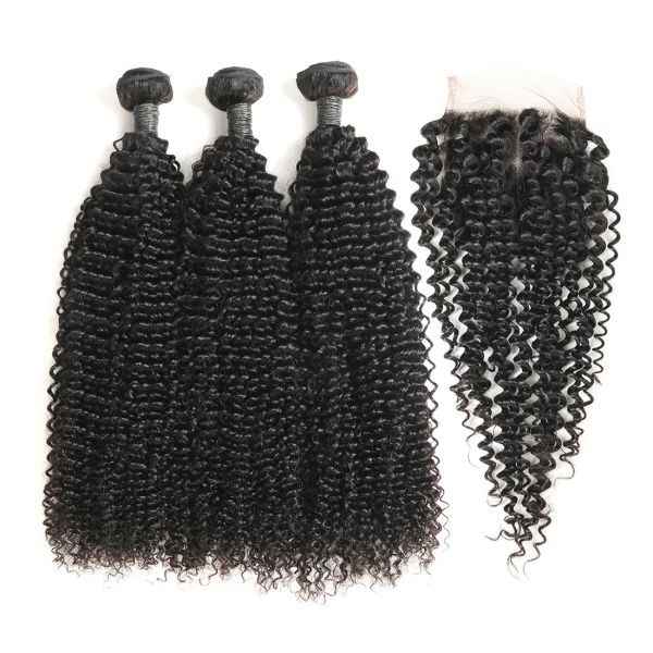 Authentic 9A Virgin Peruvian Remy Natural Wave Hair Kinky Curly CE Certification