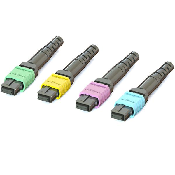 16 cœurs connecteur en fibre MPO mâle femelle pour une reconfiguration rapide