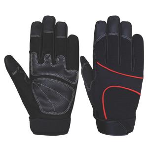 Dos en una marca de Hysafety de los guantes del trabajo de Black Gloves Automotive del mecánico