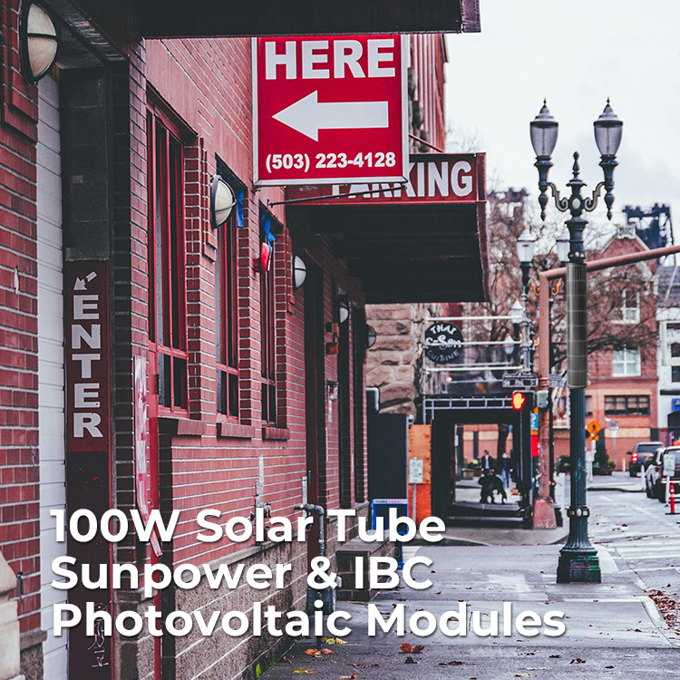 Newest Solar Energy Product 100w Sunpower Solar Glass Tubes For Street Lamp