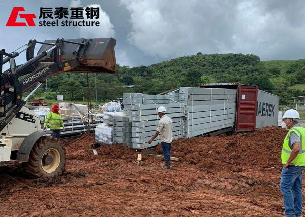 Pre Engineered Steel Structure Supermarket Steel Frame Building Factory Galvanized