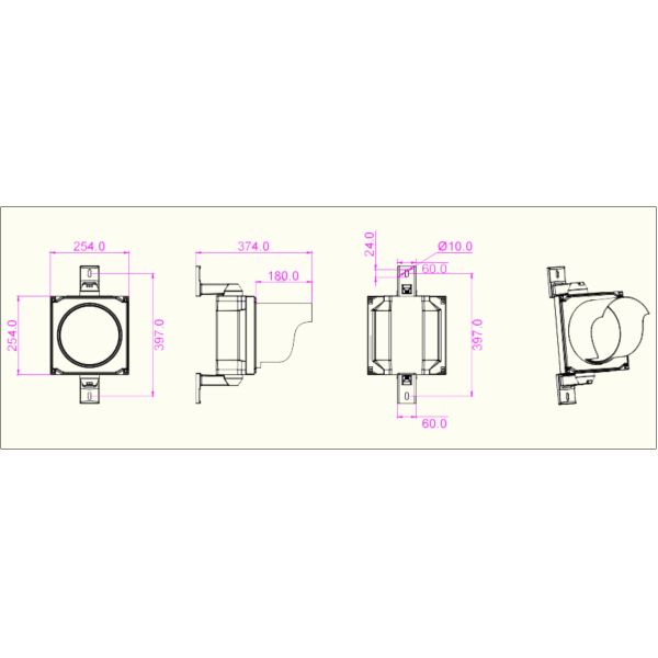 OEM 24V светодиодный светодиодный светодиодный светодиод IP65 для гаражных дверей и различных дорожных приложений