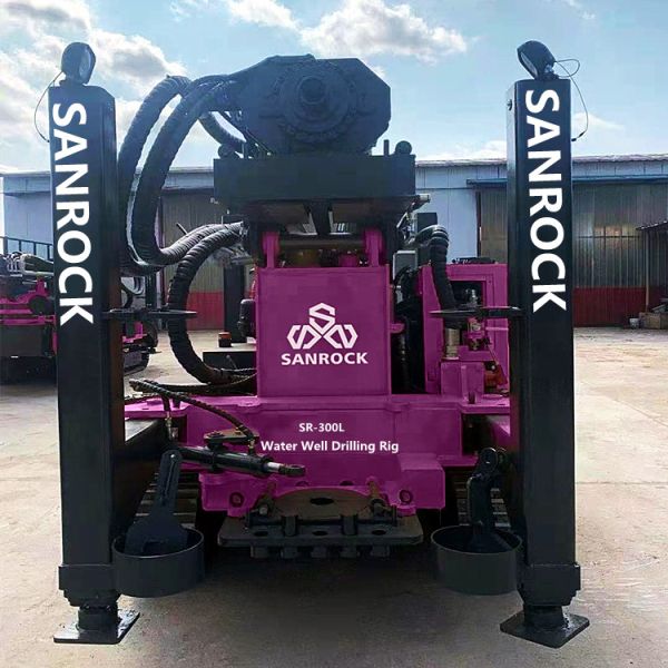 300Meter deep water drilling rigs 92KW diesel hydraulic water well drilling rig machine
