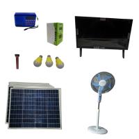80W Residential Solar Panel System With 18Ah LiFePO4 Battery For Home Electricity