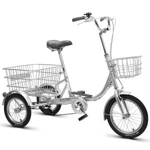 12 Inches 50 Lbs Alloy Three Wheeled Tricycle Bicycle Shimano Brake Can Carry