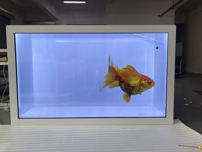 32 Inch Transparent OLED Touch Screen Cabinet Creating Interactive Premium Displays