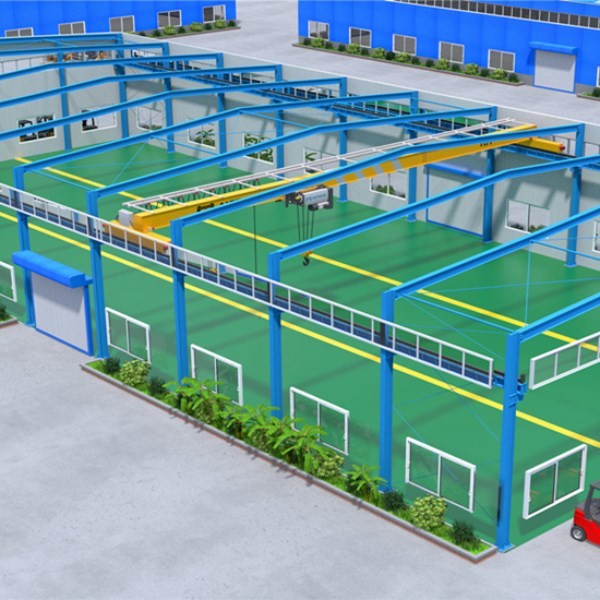 Hot Rolled H Section Steel Beam Steel Structure Warehouse with Q355B Steel