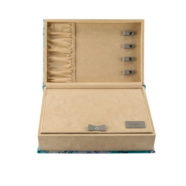 Роскошные подарочные коробки ювелирных изделий MDF выровнянными PU организатора и ссыпают бархатом