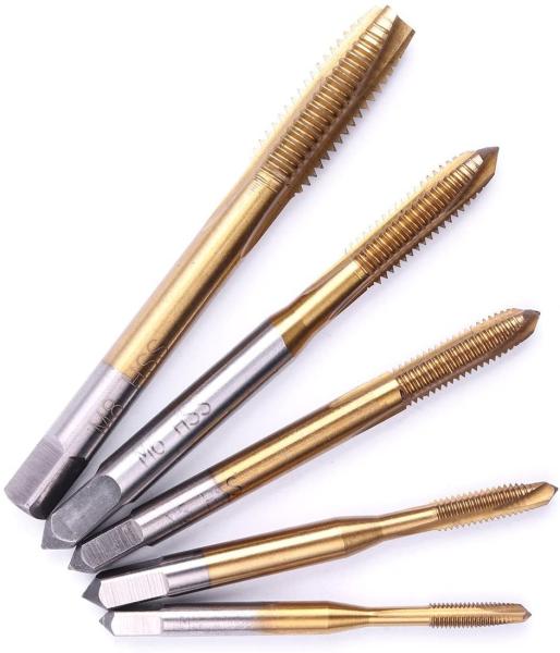 HSS 6542 Spiral Point Taps M3-M8 Titanium Coated