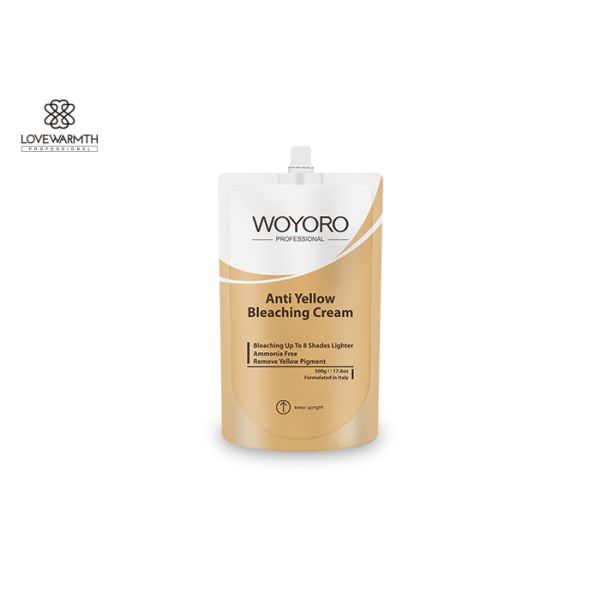 Ammonia Free Anti Yellow Hair Removal Cream , Safe Platinum Blonde Bleach