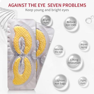24k Gold Skin Care Moisturizing Eyecare Cosmetics Remove Dirk Circles Collagen Hydrogel Eye Patch