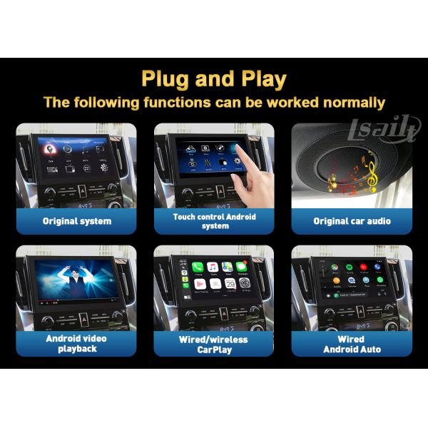 4+64GB CarPlay/интерфейс андроида включили HEMA, NetFlix Spotify для Alphard Toyota Camry