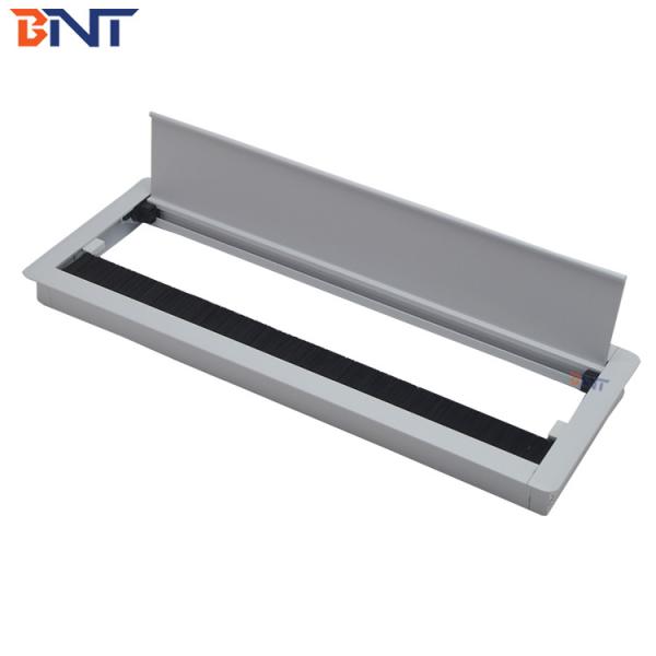 BNT Conference table brush Flip up open cable management box cable grommet