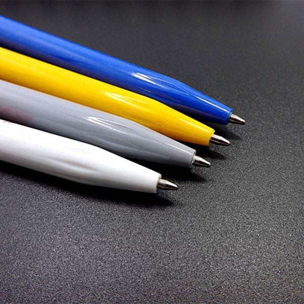 Papelería de la escuela de la oficina personalizada de la bola de clic con bolígrafo de logotipo personalizado