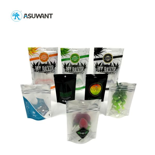 Биодеградабле алюминиевая фольга стоит вверх сумка замка застежка-молнии мешка для медицинского печенья семени засорителя конопли