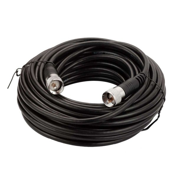 LANYI Low Loss 50Ohm RG8X Solid Coaxial Cable UHF PL259 Male Male DC~6GHz Copper