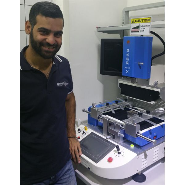 WDS-750 7600W Power BGA Rework Station with ±1°C Temperature Control and HD Optical Alignment for Precision Chip Replacement