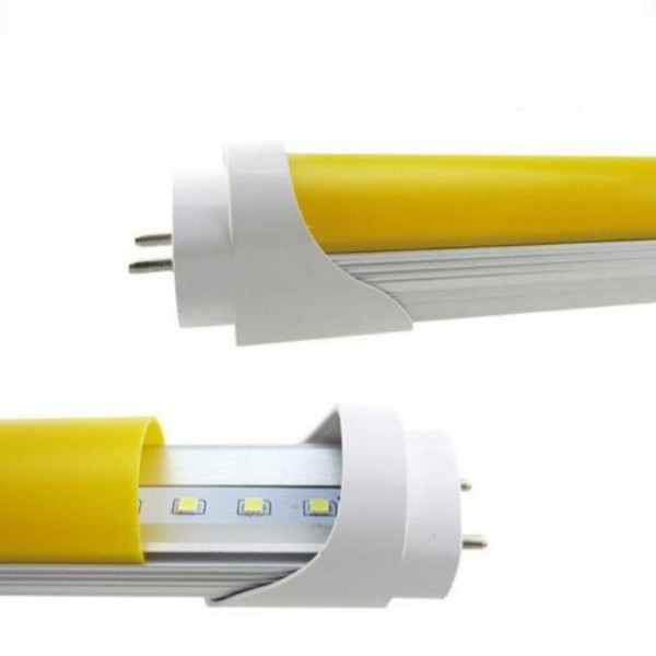 Anti UV T8 LED Tube Light 18W 4FT Industrial Yellow Light Frosted / Clear PC Cover