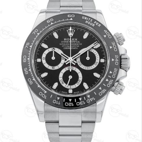 Stainless Steel 40mm Luxury Rolex Watch Swiss Movement 4130 Panda Daytona Watch