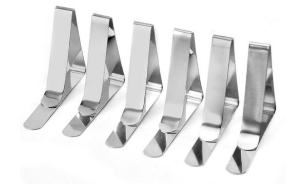 Kitchen Tools Gadgets  Adjustable 5cm Stainless Steel 18/8 Table Cover Clamp