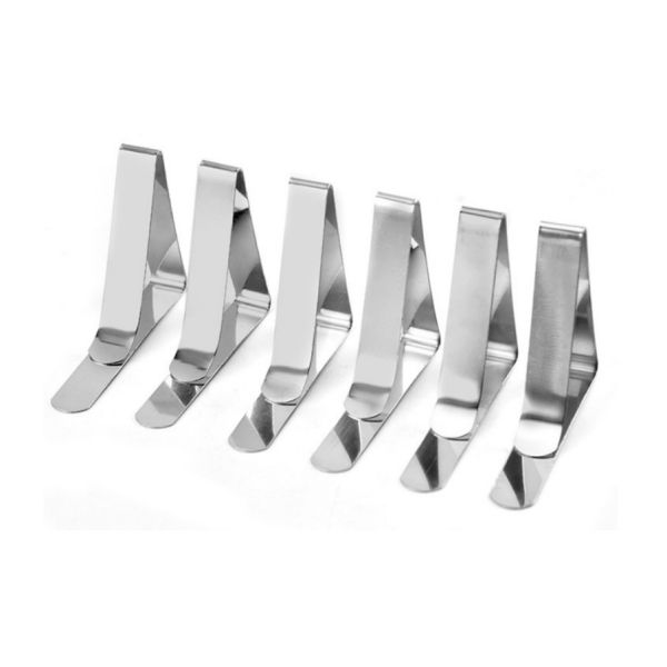 Kitchen Tools Gadgets  Adjustable 5cm Stainless Steel 18/8 Table Cover Clamp