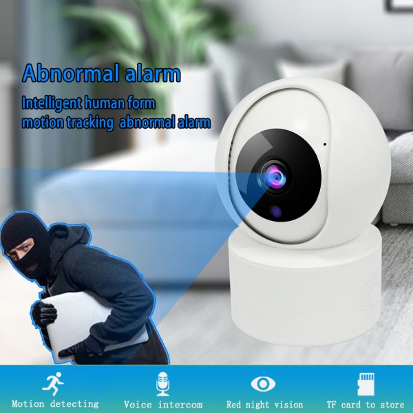 Material do ABS da câmera do CCTV da visão noturna da segurança interna para o inquietação mais velho dos bebês