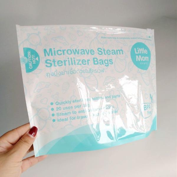 Sacos do esterilizador da micro-ondas do ANIMAL DE ESTIMAÇÃO de 150 mícrons para garrafas de alimentação do bebê