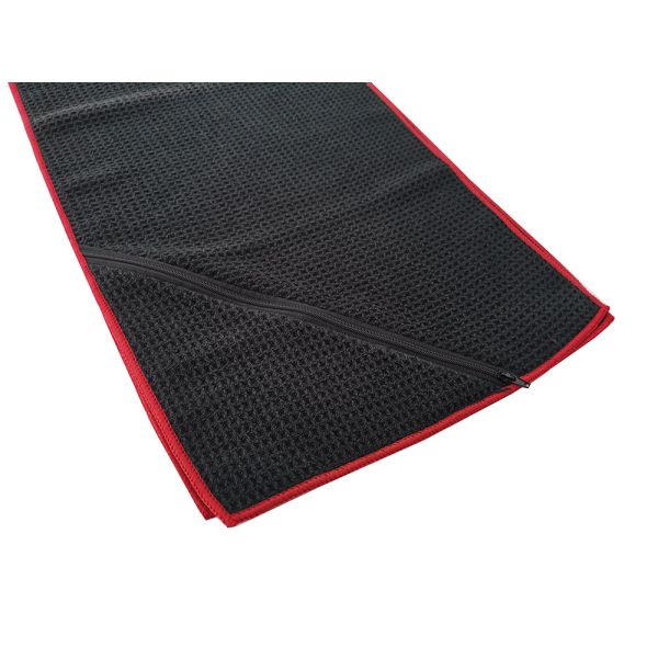 Черное белое полотенце спорта спортзала Microfiber гольфа с см набора 40x100 кармана застежка-молнии