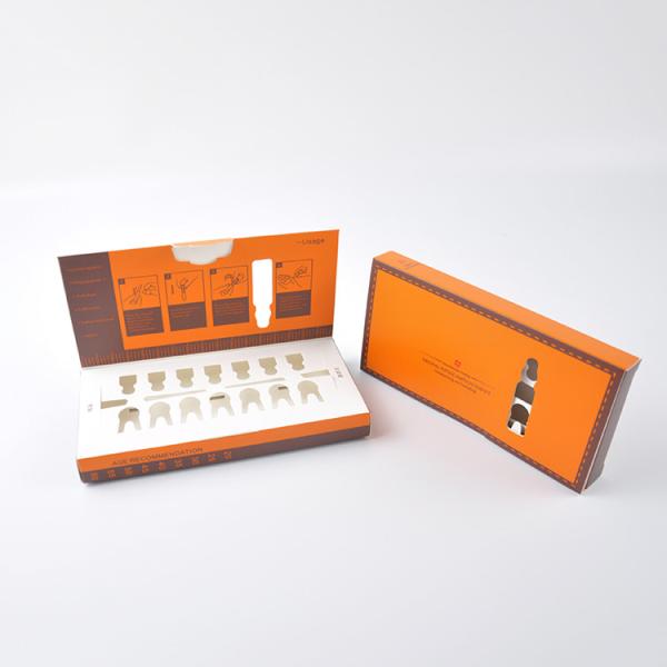 Paper Cosmetic Packaging Boxes Tray Packaging  With Window 5.8*7.9*2 Cm