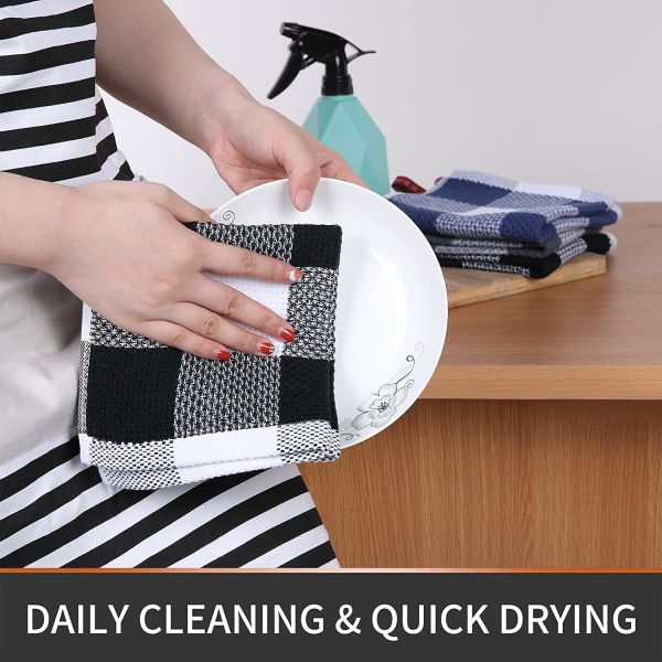 Сгущенный квадратный вафли полотенце хлопок для подарков