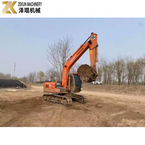 Japão Original 12ton Hitachi 120 Excavator de borracha pista com Isuzu alternador 120 Amp