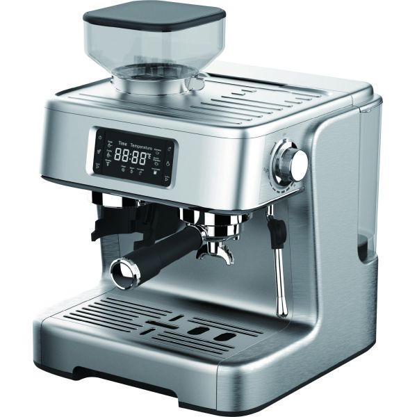 20 Bar Máquina de expreso italiano Casilla de acero inoxidable cepillado