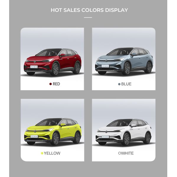 VW ID4X Electric Midsize SUV VW Electric Car Wheelbase 2765MM