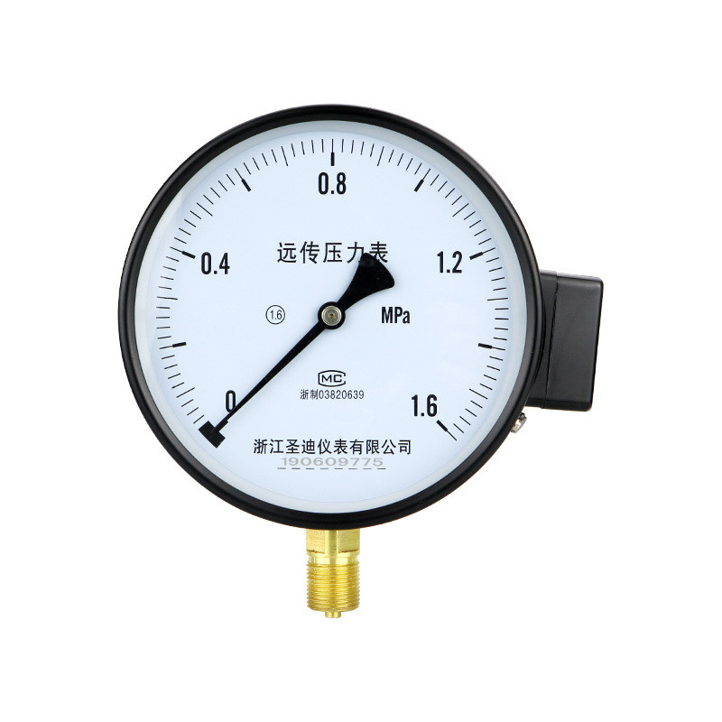 150mm 60bar 1.6% Bottom Connection Pressure Gauge with Remote Resistance Manometer