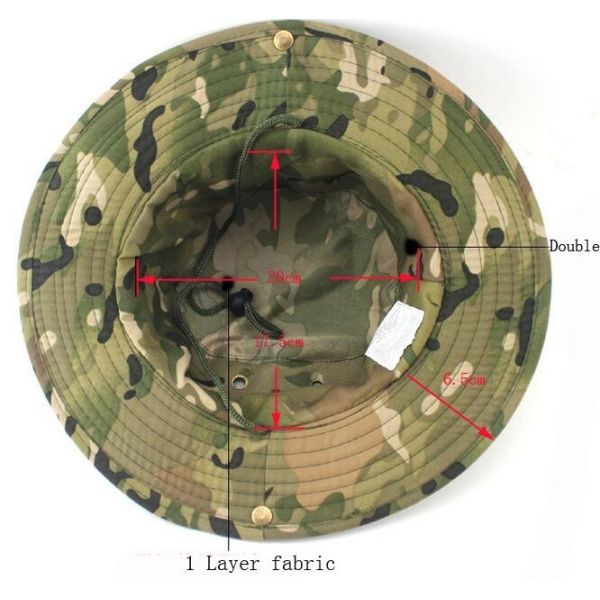 Unisex Nylon Boonie Cap for Outdoor Camping and Fishing Package Gross Weight 0.100kg
