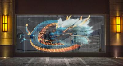P20 2500CD 50000HS Transparent LED Wall Display , 95% Transparency Glass LED Screen