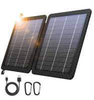 Banque de charge solaire portable de 10 W pour camping 5V 2A étanche IPX4