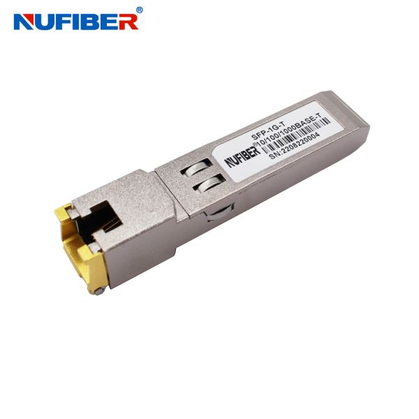 1000BASE-T RJ45 SFP Gigabit Ethernet Module 100m Compatible With Cisco