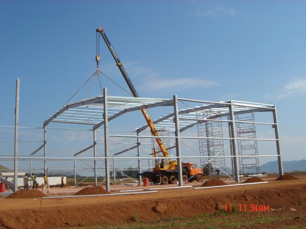 Customized Steel Structure Buildings with H-Section Steel Frames