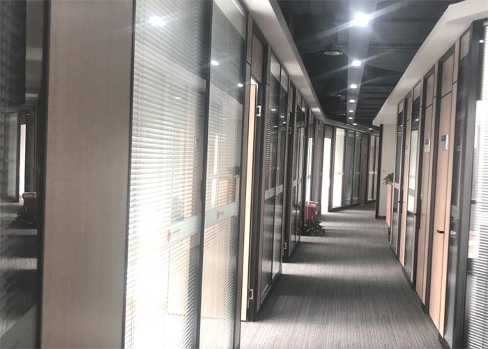 Demountable звукоизоляционные стеклянные разделы офиса, двойник застекленные стеклянные разделы