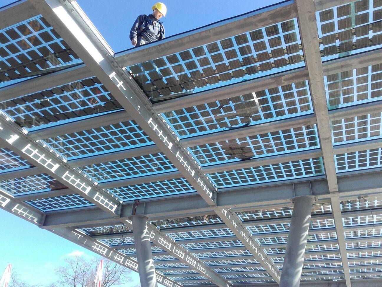 Коммерчески солнечный автопарк Bausatz для структур автопарка PV экологически чистой энергии тени Prefab