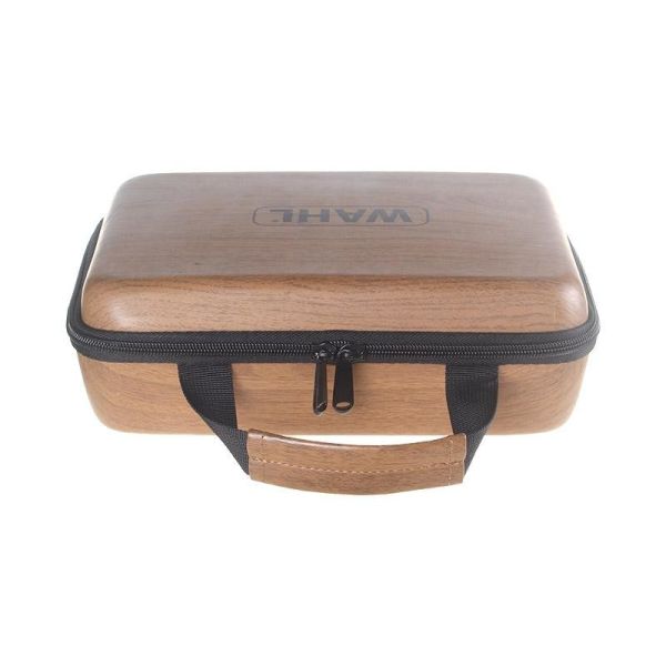 Dustproof EVA Storage Case Wood Grain PU Leather Surface Shockproof