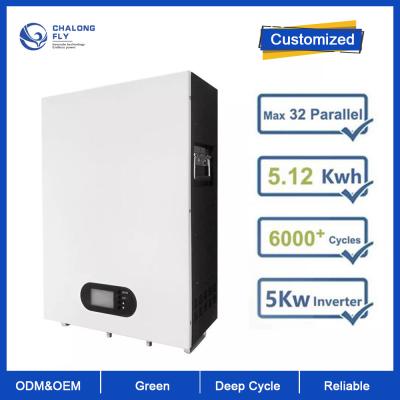 Capacidade de Ion Solar Battery Pack Home 5KWH do lítio do ODM 48V 100AH do OEM da bateria de lítio LiFePo4 para o sistema de energia alternativo