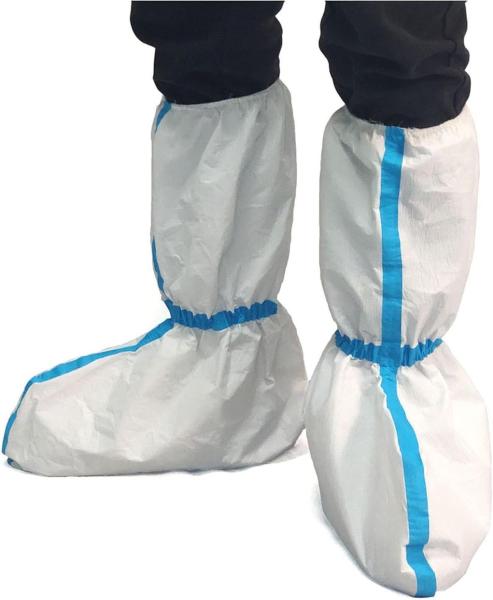 V208 DPI Calçados de segurança industrial Proteção de botas largas e altas descartáveis