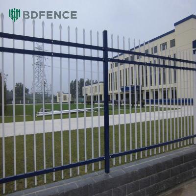 Valla de acero tubular de calibre pesado, resistencia industrial